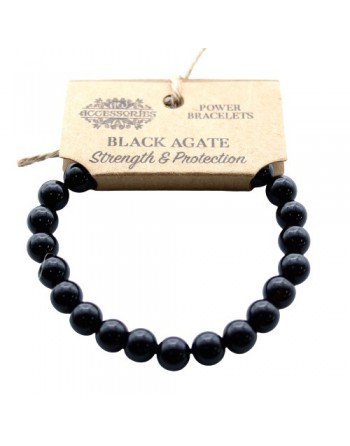 Svart Agat Armband