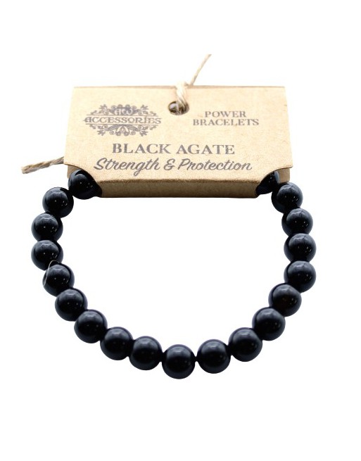 Black Agate Power Bracelet