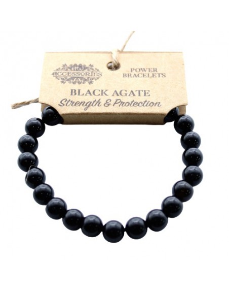 Svart Agat Armband