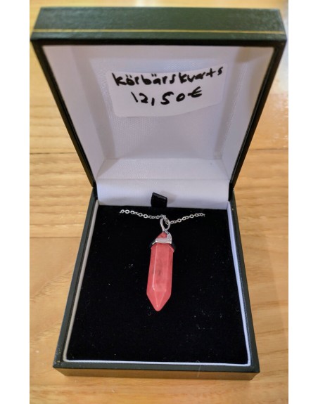 Cherry Quartz Wand Necklace