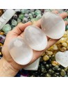 Selenite Palm Stone