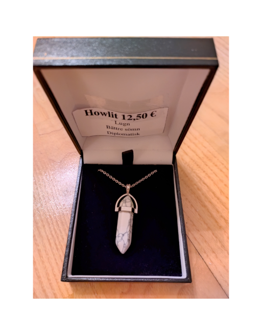 Vit Howlit Stav Halsband