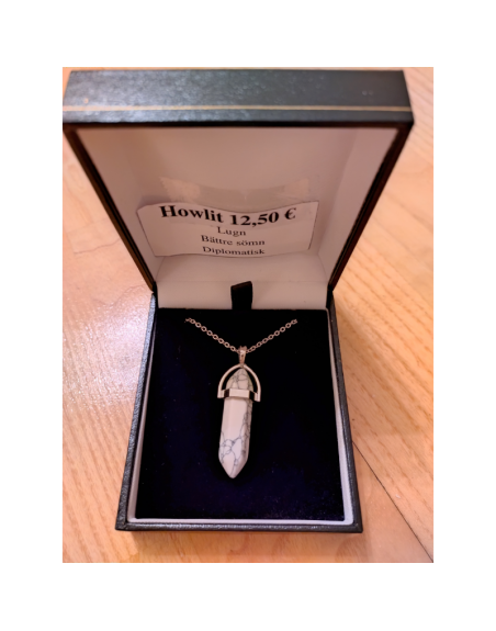 Vit Howlit Stav Halsband