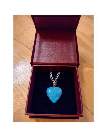 Turkos Hjärta Halsband