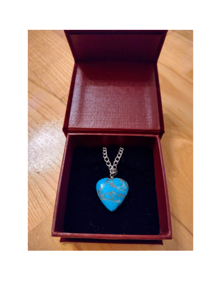 Turkos Hjärta Halsband