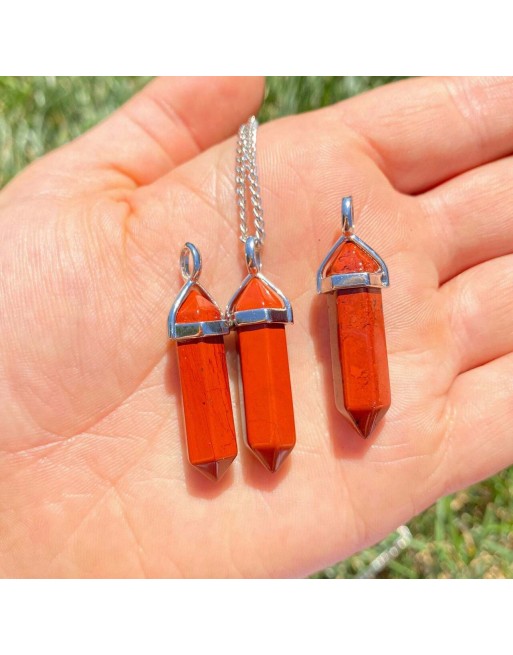 Red Jasper Wand Necklace