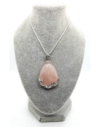 Rose Quartz Pendant Necklace