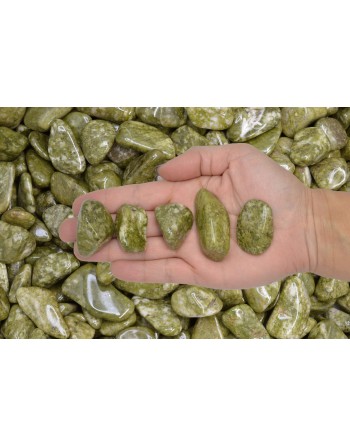 Snowflake Epidote Tumblestone