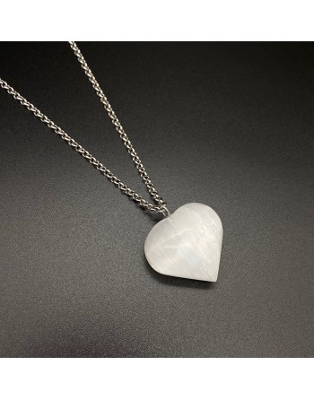 Selenit Hjärta Halsband