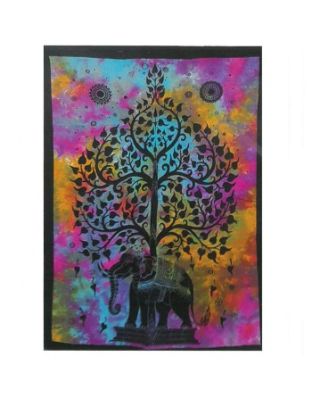 Elephant Tree Cotton Wall Art