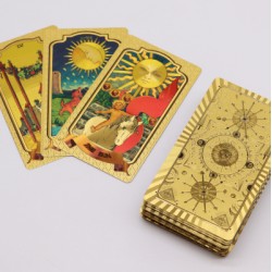 Gyllene Tarot Kortlek (Stor storlek)
