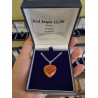 Red Jasper Stone Heart Necklace