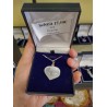 Selenite Stone Heart Necklace