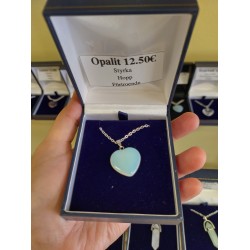Opalite Stone Heart Necklace