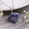 Sodalite Stone Heart Necklace