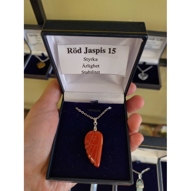 Red Jasper Angel Necklace