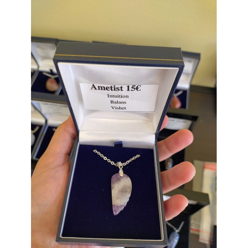 Amethyst Angel Necklace