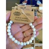 Vit Jaspis Armband
