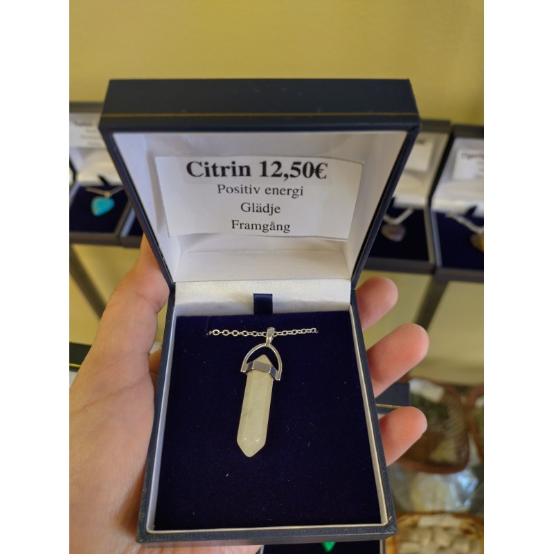 Citrine Wand Necklace