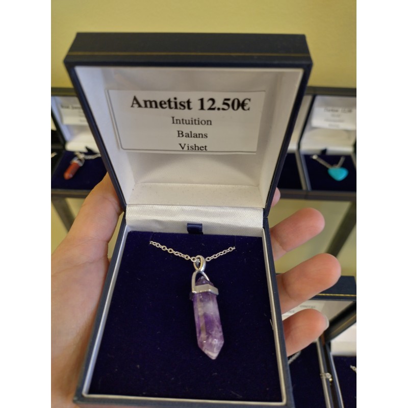Amethyst Wand Necklace