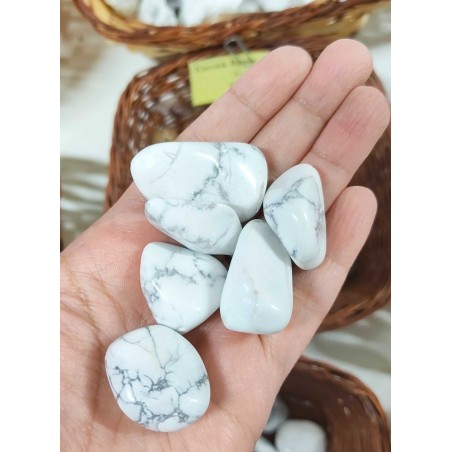 White Howlite Tumblestone