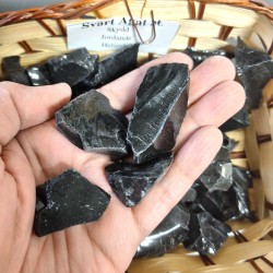Raw Black Agate stone