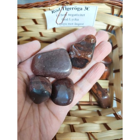 Red Tiger Eye Tumble Stone