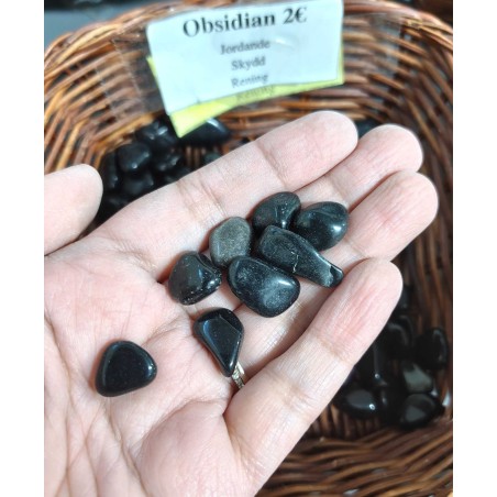 Svart Obsidian Ädelsten (liten)