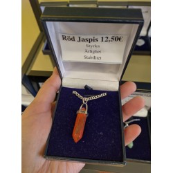 Röd Jaspis Stav Halsband
