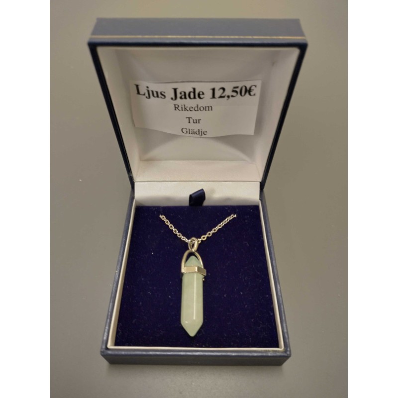 Light Jade Wand Necklace