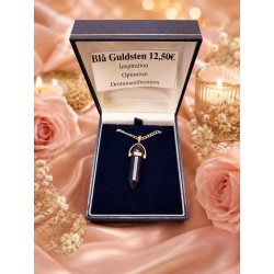 Blå Guldsten Stav Halsband
