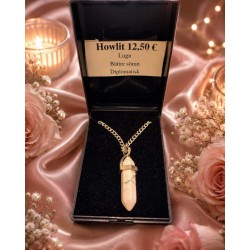 Vit Howlit Stav Halsband