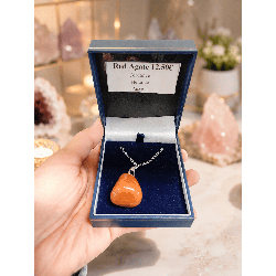 Red Agate Stone Necklace
