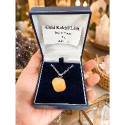 Gold Calcite Stone Necklace