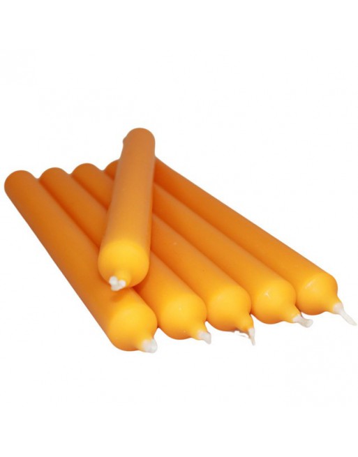 Bright Orange Dinner Candles
