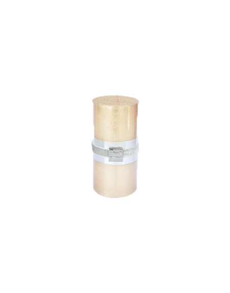 Finnmari Metallic Pillar Candle 7x15cm Gold