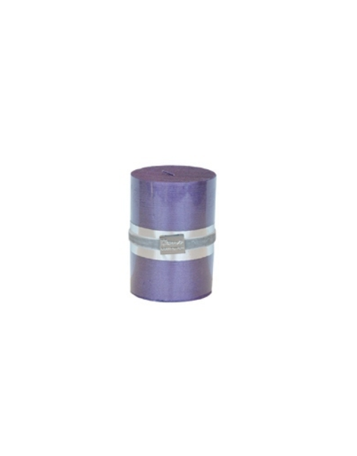 Finnmari Metallic Pillar Candle 7x10cm Violet