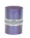 Finnmari Metallic Pillar Candle 7x10cm Violet