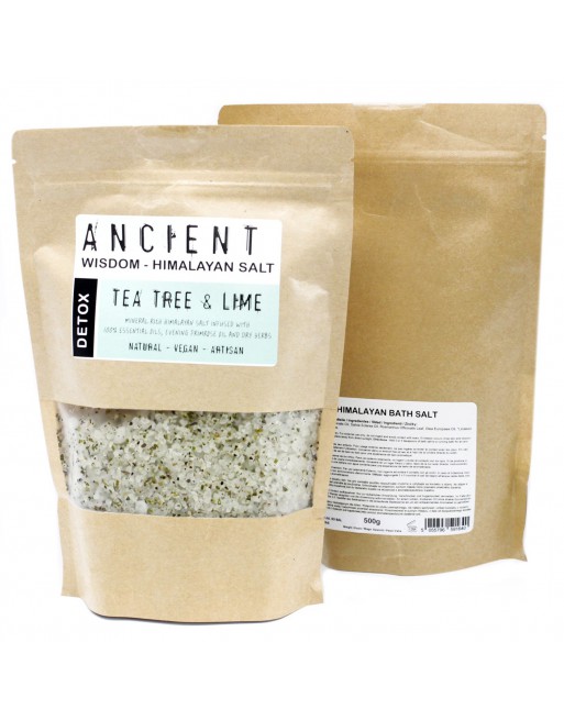 Natural Tea Tree & Lime Himalayan Bath Salt