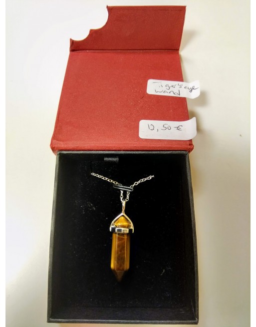 Tiger's Eye Wand Necklace